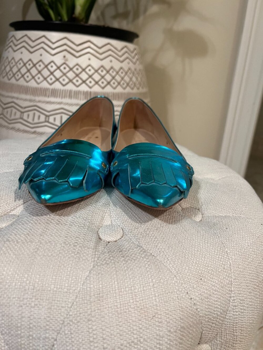 Kate Spade Turquoise Flats - Picture 4 of 8
